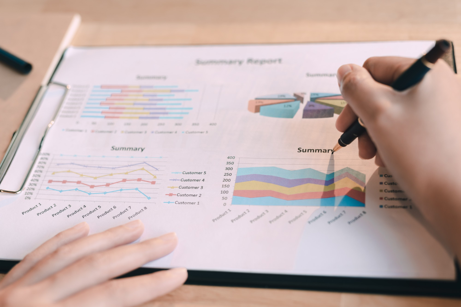 Reviewing multi-touch attribution data in a monthly marketing report